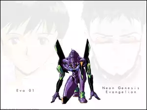 twarze, Neon Genesis Evangelion, robot