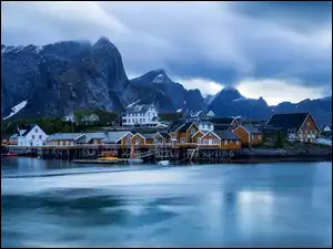 Widok z Lofotów w Norwegii