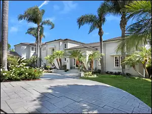 Piękny dom wśród palm