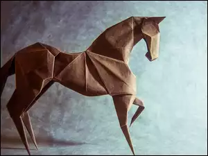 Koń w sztuce origami