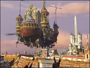 zamek, Final Fantasy, statek