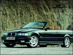 BMW 3, Cabriolet, E36, Zielony