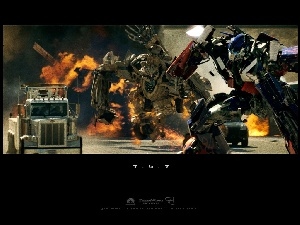 wybuch, Transformers, roboty