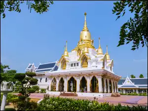 Indie, Świątynia buddyjska, Royal Thai Temple, Kushinagar