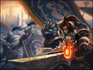 Varian Wrynn z gry World of Warcraft