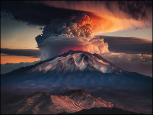 Dymiący wulkan