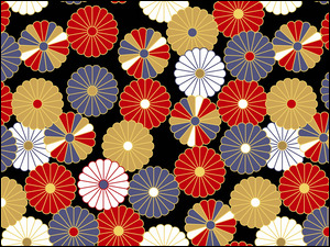 Kolorowe wzory w stylu japońskim