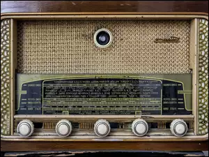 Zabytkowe stare radio