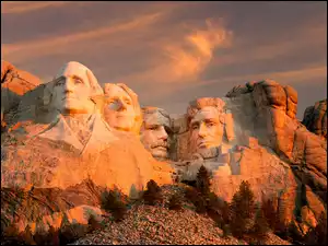Mount Rushmore, Wykute Twarze, Góra, Stany Zjednoczone, Pomnik