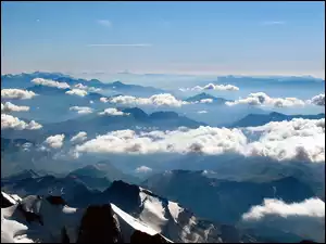 Góry, Alpy, Chmury