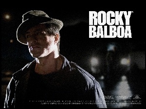 Rocky Balboa, noc, kapelusz, Sylvester Stallone