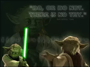 laser, Star Wars, uszy, mistrz Yoda, napisy