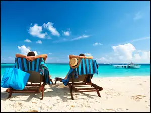 Leżaki, Lato, Relax, Wakacje, Odpoczynek, Plaża
