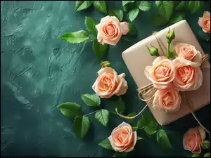 Prezent, Kwiat, Róże
