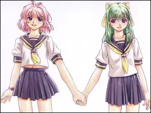 mundurki, Onegai Twins, dziewczynki