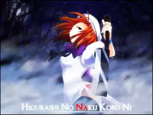 Higurashi No Naku Koro Ni, tasak, las, kobieta