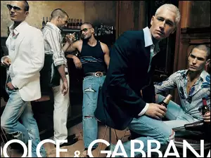 jeans, marynarka, Dolce And Gabbana, bar, mężczyźni, spodnie