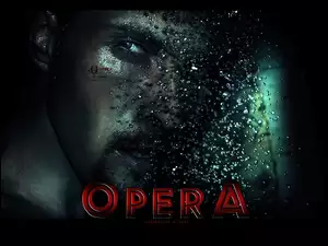 mężczyzna, woda, twarz, Opera