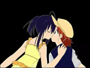pocałunek, Mahou Sensei Negima, para