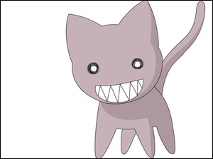 Azumanga Daioh, zęby, kot, oczy