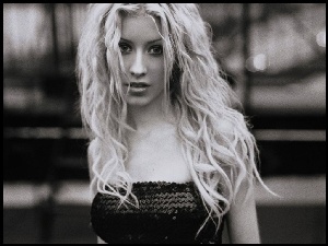 Christina Aguilera, blond, włosy