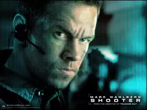 Shooter, mikrofon, Mark Wahlberg, twarz