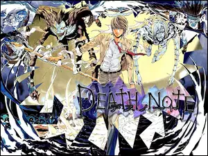 potwory, Death Note, chłopak, broń, marynarka