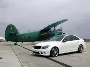 W204, Mercedes, Lotnisko, AMG, Samolot
