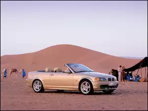 BMW, Pustynia, E46, Cabrio