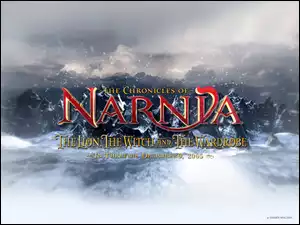 The Chronicles Of Narnia, napis, śnieg, góry