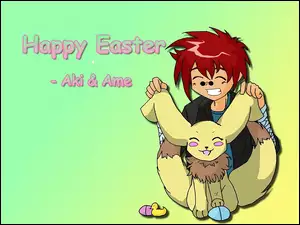 Aki & Ame, Wielkanoc, zajączek