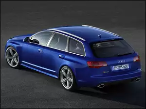 Niebieskie, Kombi, Audi A6, RS