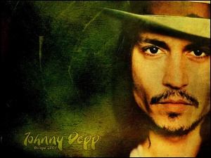 wąsik, Johnny Depp, kapelusz