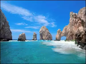 Skały, Meksyk, Morze, Cabo San Lucas