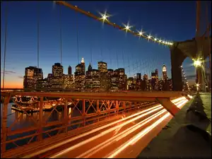 Noc, Most, Bruklinski, Światła