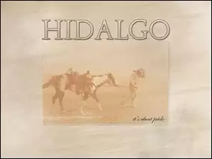 Hidalgo, pustynia, człowiek, koń