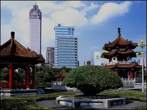 Tajwan, Kontrasty, Taipei, Architektura