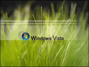 Trawa, Logo, Vista, Windows, Zielona