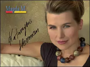 Magda M, korale, Katarzyna Herman, autograf