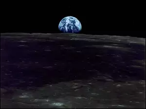 Księżyc, Widok, Ziemi