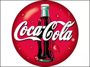 Czerwone, Coca Cola, Okrągłe, Logo