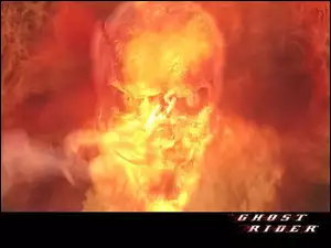 czaszka, Ghost Rider, ogień