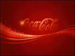 Tło, Logo, Cola, Coca, Czerwone