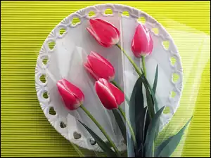 Tulipany, Talerz