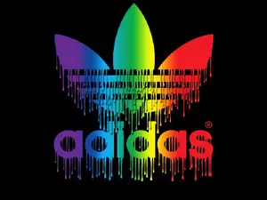 Kolorowe, Adidas, Kapiące, Logo