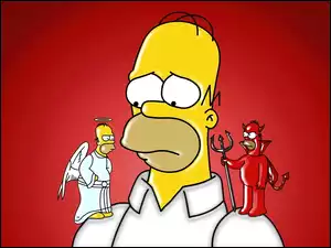 Diabeł, Homer, Anioł