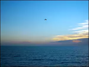 Samolot, Niebo, Morze