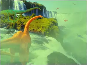 Dinozaury, Wodospad