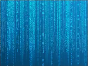 Matrix, Niebieskie, Cyfry