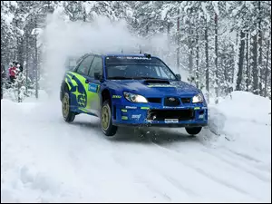 Zimowy, Subaru Impreza, Rajd